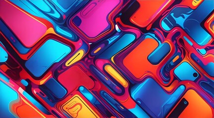 Colorful Abstract Background, Technology In The Future