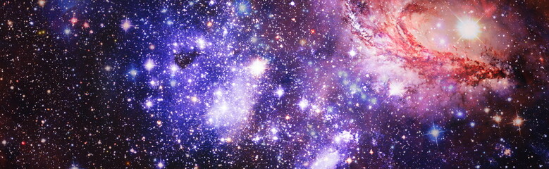 Fototapeta na wymiar Colorful cosmos with stardust and milky way. Magic color galaxy. Infinite universe and starry night.Elements of this image furnished by NASA