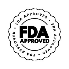 Fda Approved text stamp, concept background