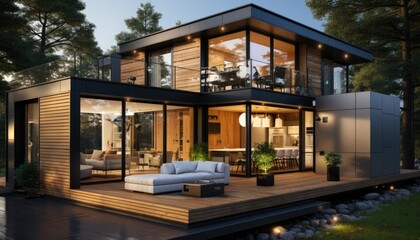 luxury home building exterior 