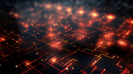 abstract technology background. Generative AI