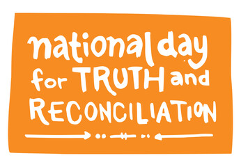 National Day for Truth and Reconciliation. 30th September. Every Child Matters. Vector Illustration.