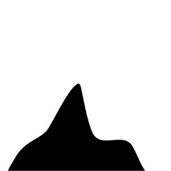 Fototapeta premium Cream Cone Silhouette