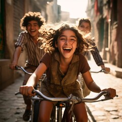 Obraz premium Capturing Childhood Joy: 