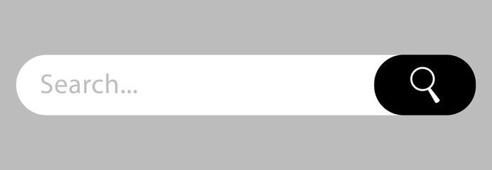 Obraz premium Web search bars vector illustration. Vector concept element for web design, app, software and interface design. Ready search bar for website.