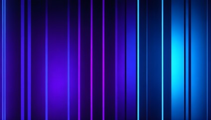 Fototapeta premium Dynamic Vertical Neon Light Gradient Stripes in Vibrant Blue and Purple