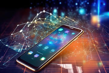 Modern smartphone representing the convergence of cutting-edge technologies