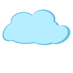 cloud computing concept on blue background
