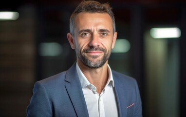 Obraz premium Businessman isolated on black background