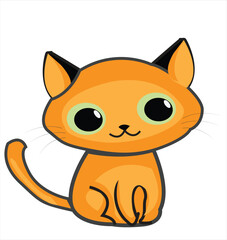 It's a cartoon cat it's editable