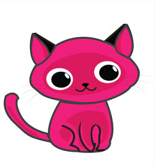 It's a cartoon cat it's editable
