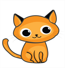 It's a cartoon cat it's editable