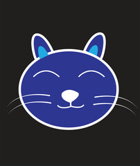 It's a cartoon cat it's editable