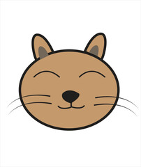 It's a cartoon cat it's editable