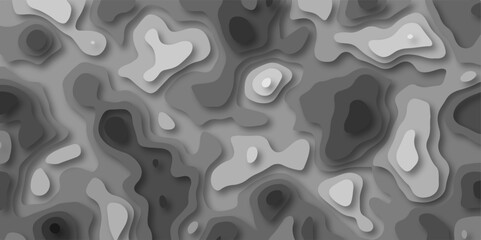 Paper cut 3d render topography abstract ,beautiful color palette colors, waves and layers, flat fiber structures, holes, macro texture digital art ,background for desktop, vector illustration