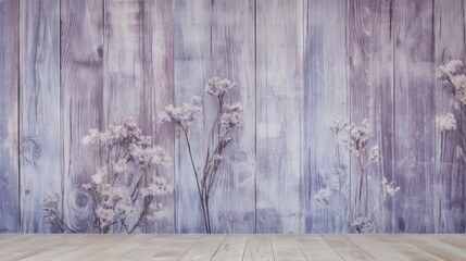 Vintage and Rustic Light Purple Wood Atmosphere - AI Generated