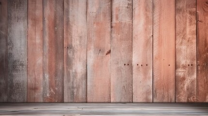 Vintage and Rustic Rose-Colored Wood Atmosphere - AI Generated