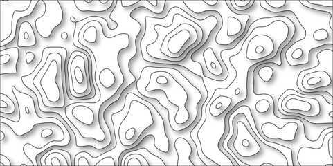 Fototapeta premium 3D Contour map background. Vector geography scheme and terrain. Topography grid map. Stylized topographic contour map. Geographic line mountain relief. Abstract lines or wavy backdrop background.