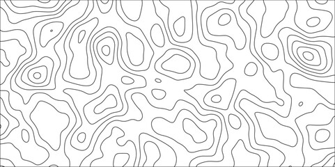 Obraz premium Contour map background. Vector geography scheme and terrain. Topography grid map. Stylized topographic contour map. Geographic line mountain relief. Abstract lines or wavy backdrop background.