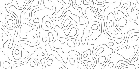 Contour map background. Vector geography scheme and terrain. Topography grid map. Stylized topographic contour map. Geographic line mountain relief. Abstract lines or wavy backdrop background.