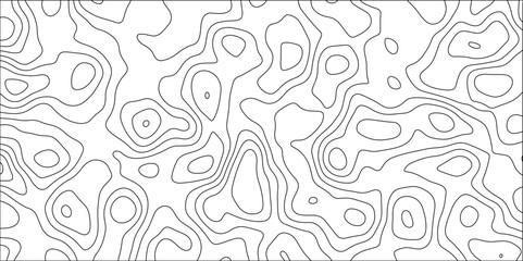 Contour map background. Vector geography scheme and terrain. Topography grid map. Stylized topographic contour map. Geographic line mountain relief. Abstract lines or wavy backdrop background.