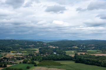 France countryside panorama landscape (dordogne, correze)