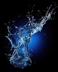 Splash effect with water - stock photography