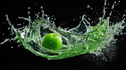 Splash effect with water - stock photography