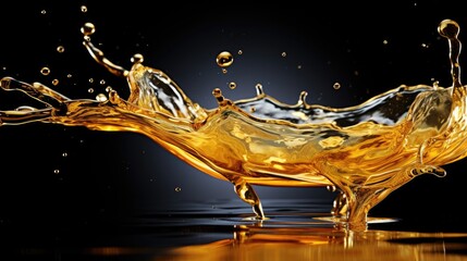 Splash effect with honey - stock photography