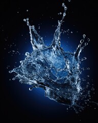 Splash effect with fresh water - stock photography