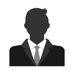 People profile silhouette, default avatar, gray silhouette, no photo, user. Vector illustration
