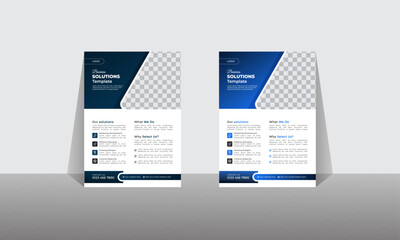 Corporate creative business flyer design template 