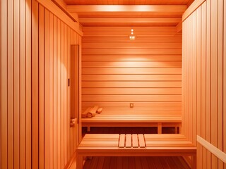 Fototapeta na wymiar sauna interior with sauna
