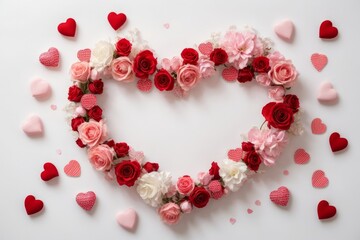 Beautiful Heart-Shaped Blossom: Affectionate Celebration of Love and Passion