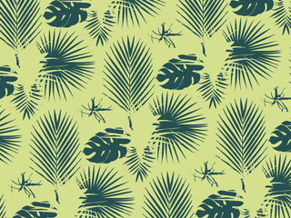 Fototapeta na wymiar seamless tropical pattern 