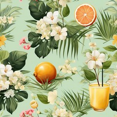 tropical cocktail background