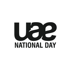.UAE national day. United Arab Emirates. 2 December 1971. Vector logo.