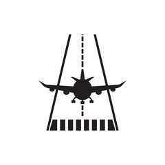 Airport icon logo vector design template illustration