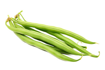 Obraz na płótnie Canvas Fresh Long bean or asparagus beans isolated on transparent background, Asian organic Herb and spice concept, Natural organic healthy plant.