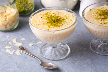 Traditional delicious Turkish Desserts; Keskul