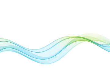 Abstract movement of smooth color wave flow. Wavy lines in rainbow colors.