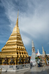 Wat Phra Kaew or Emerald Buddha Temple in Grand Place, Bangkok, Thailand - Wat Phra Kaew or Emerald...