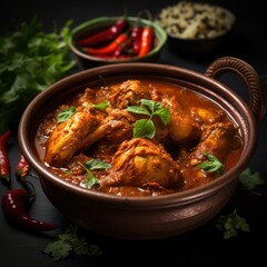 An Andhra Chicken Curry with Bold Indian Southern Flavors