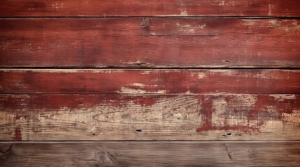 Vintage and Rustic Red Wood Atmosphere - AI Generated