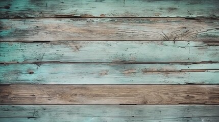 Vintage and Rustic Light Blue Wood Atmosphere - AI Generated