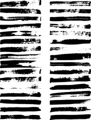 Set of vector brush strokes. Dirty ink texture splatters. Grunge rectangle text boxes
