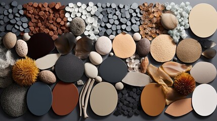 Assortment of synthetic materials highlighting their varied textures and uses