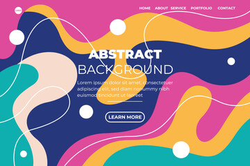 Abstract modern background elements dynamic fluid shapes compositions of colored spots