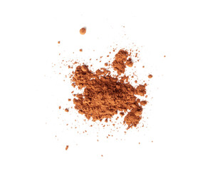 Cocoa Powder Isolated, Cacao Dust Pile, Dry Ground Cocoa Beans, Cocao Powder Pile for Chocolate