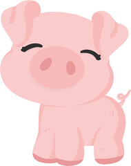 Obraz na płótnie Canvas Pig farm illustration